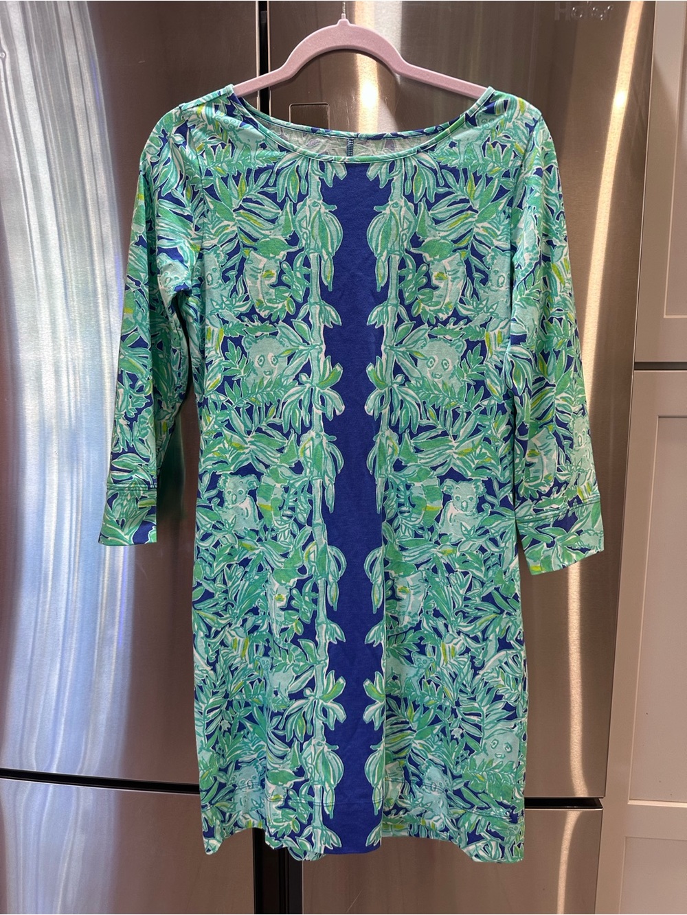 Lilly Pulitzer 💚💙Lima, Peru Leaf-Print Shift Dress